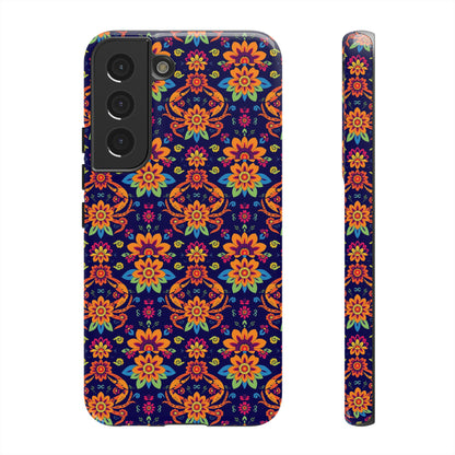 Tough Cases, Cancer, Zodiac, Flower Pattern