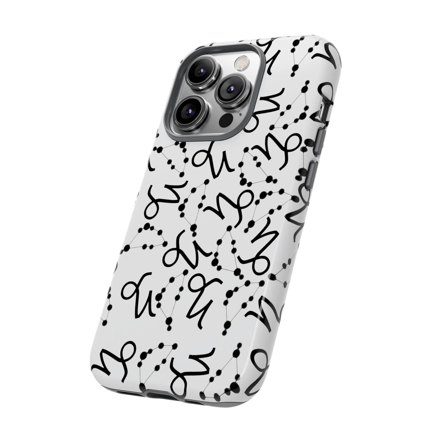 Tough Cases with the Capricorn Zodiac sign for iPhone, Samsung Galaxy, and Google Pixel devices