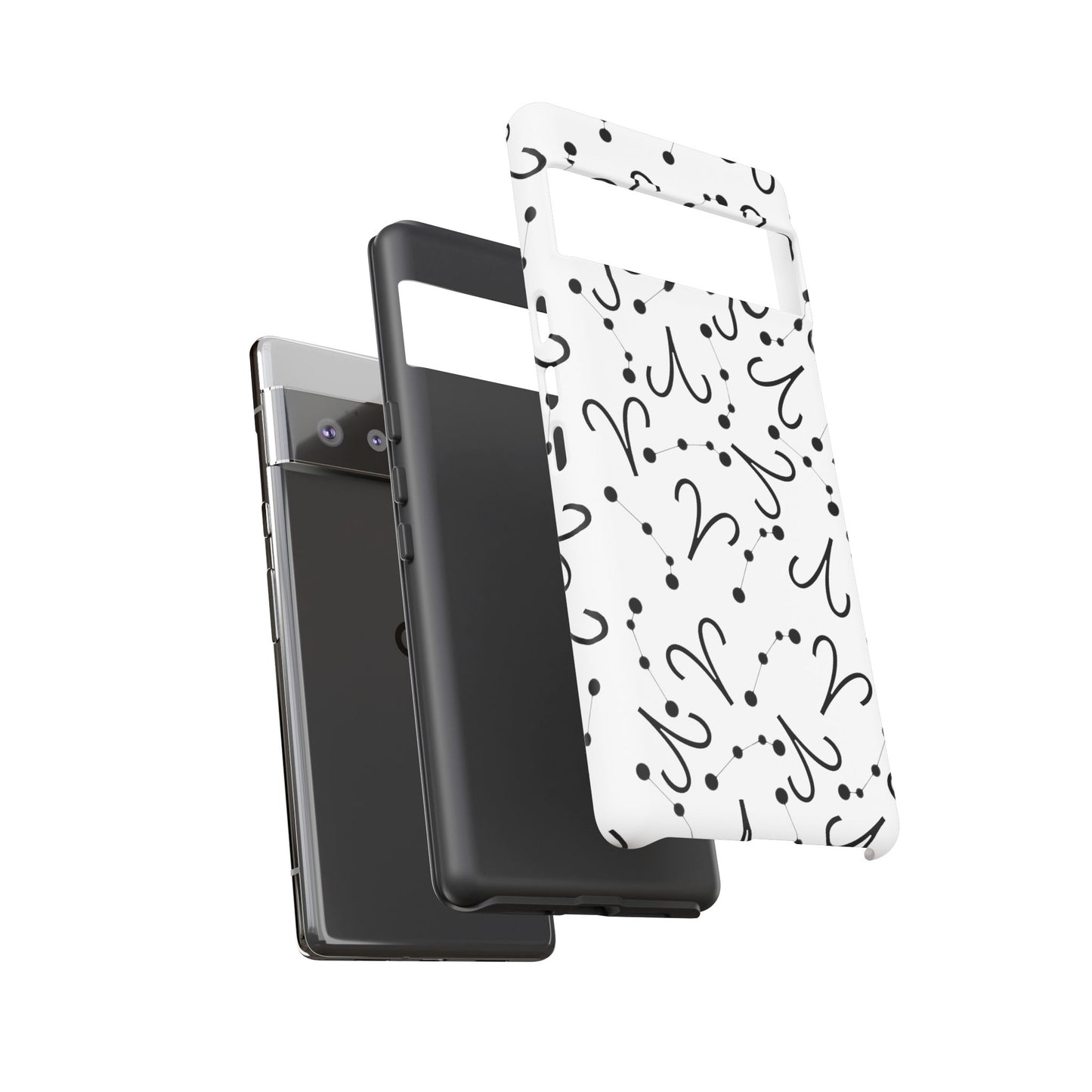 Tough Cases with the Aries Zodiac sign for iPhone, Samsung Galaxy, and Google Pixel devices