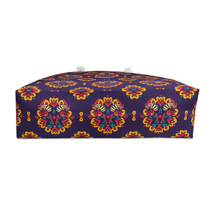 Weekender Bag, Taurus, Zodiac, Flower Pattern