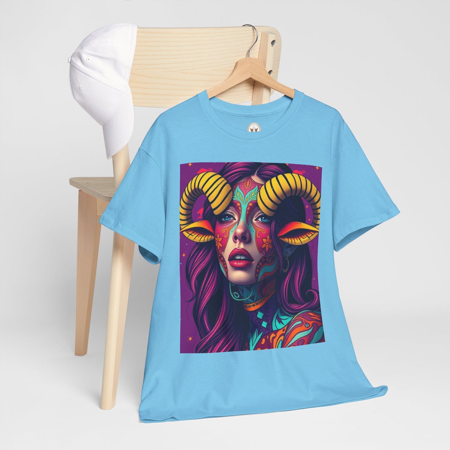 Unisex Heavy Cotton T-Shirt, Taurus, Zodiac v2, Sexy Art
