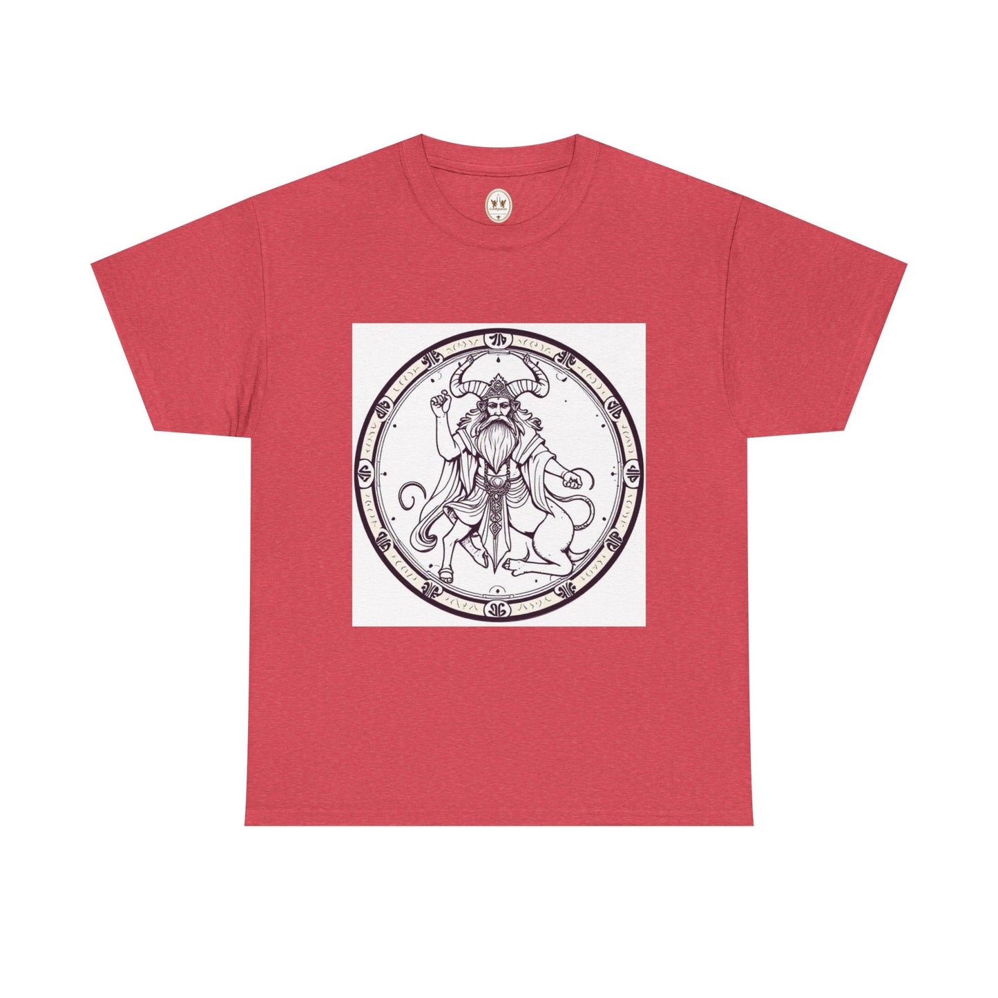 Unisex Heavy Cotton T-Shirt, Bull Centaur v1, Taurus Zodiac Design