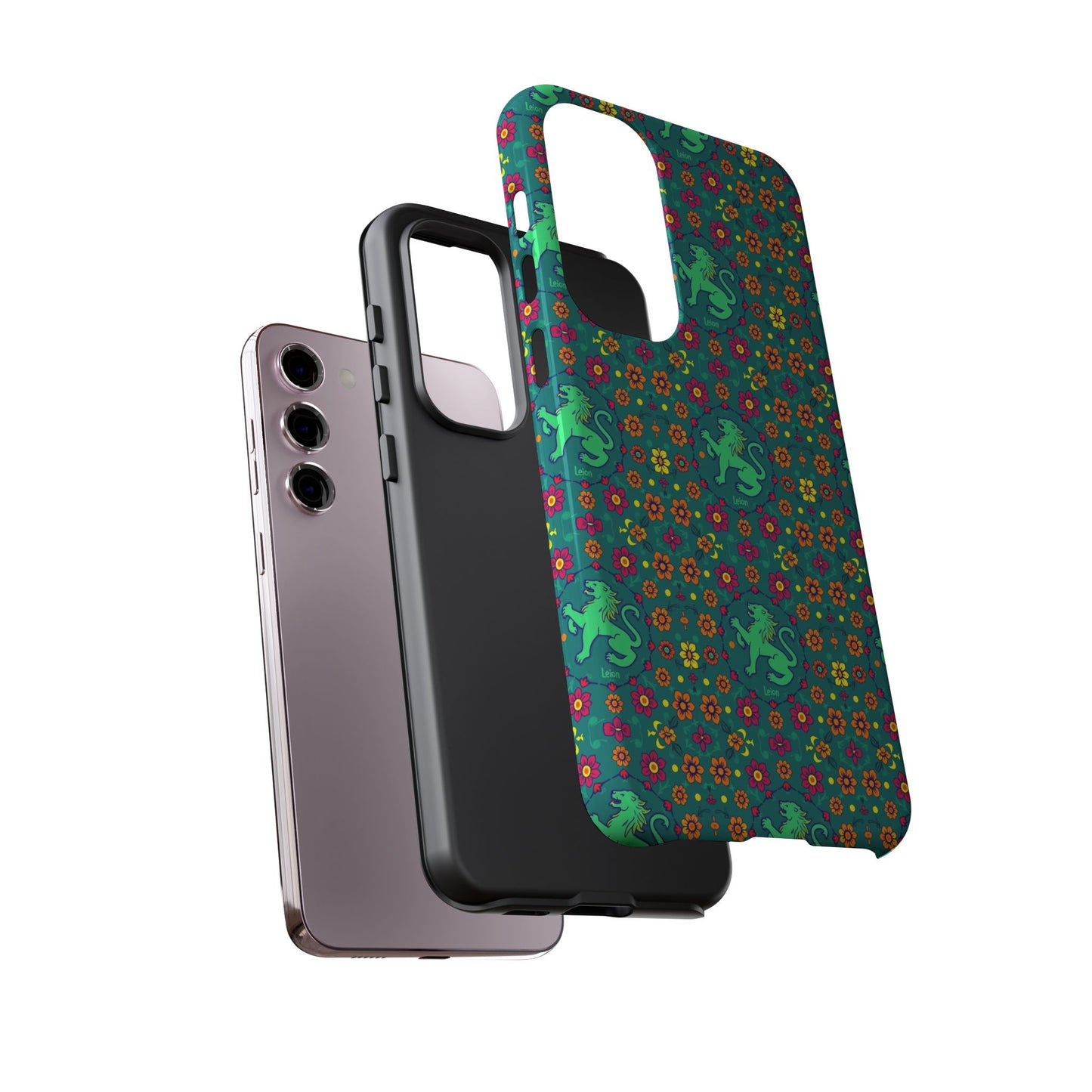 Tough Cases, Leo, Zodiac v3, Flower Pattern