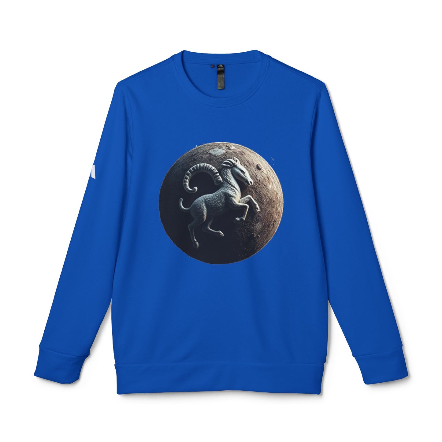 Adidas, Unisex Fleece Crewneck Sweatshirt, Aries, Planet Animal, Zodiac