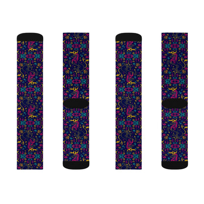 Sublimation Socks, Aquarius, Zodiac v3, Pattern