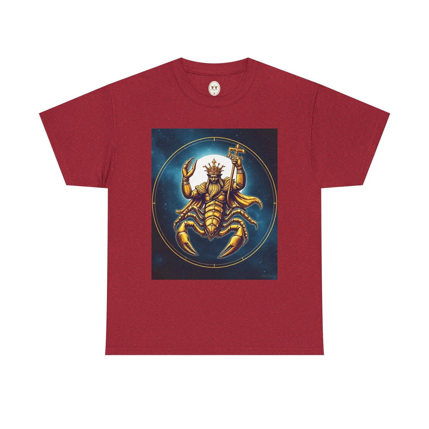 Unisex Heavy Cotton T-Shirt, Moon, Scorpio Zodiac Design