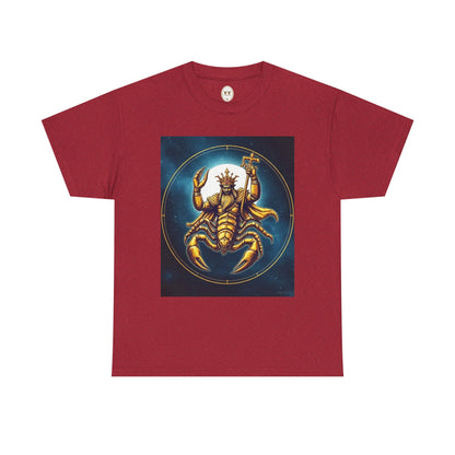 Unisex Heavy Cotton T-Shirt, Moon, Scorpio Zodiac Design