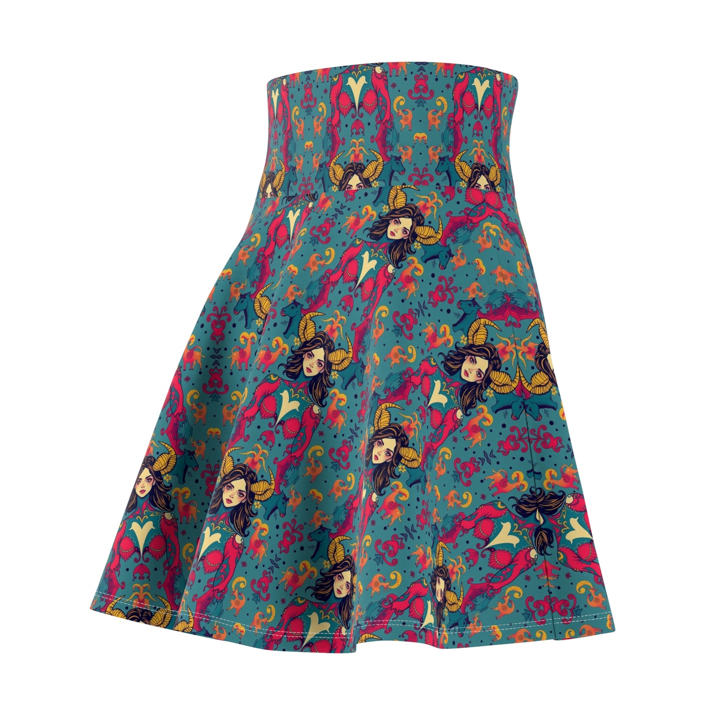 Women's Skater Skirt, (AOP), Taurus, Zodiac, Sexy Pattern