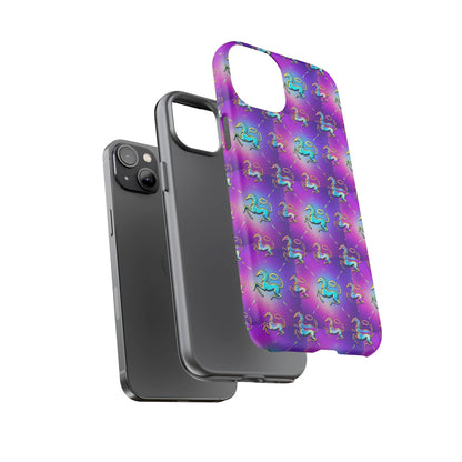 Tough Cases, Aquarius, Zodiac, Metal Pattern