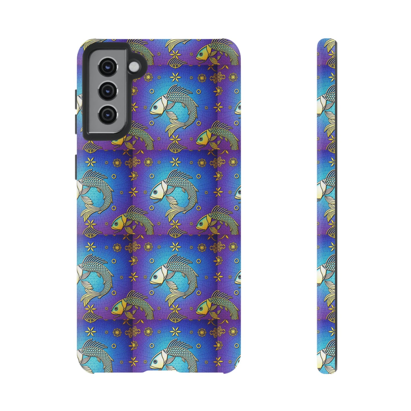 Tough Cases, Pisces, Zodiac v2, Metal Pattern