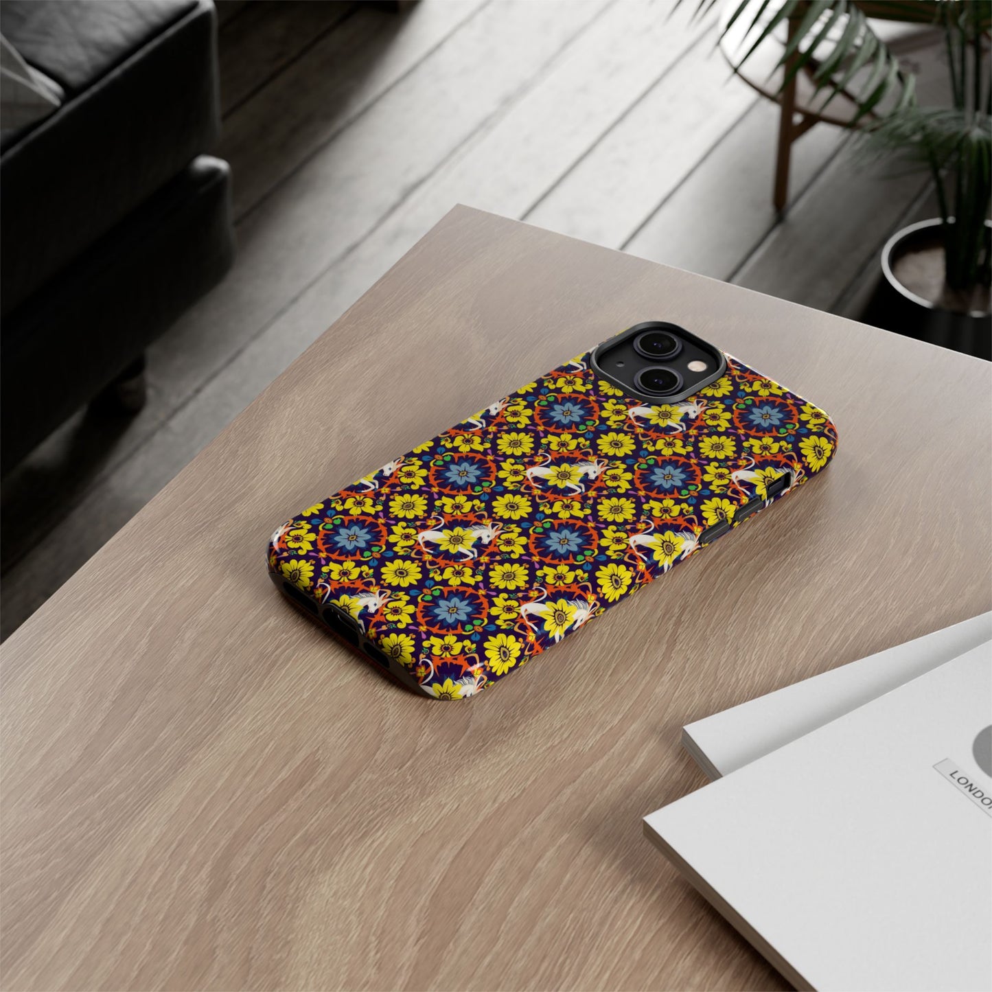Tough Cases, Aquarius, Zodiac v3, Flower Pattern