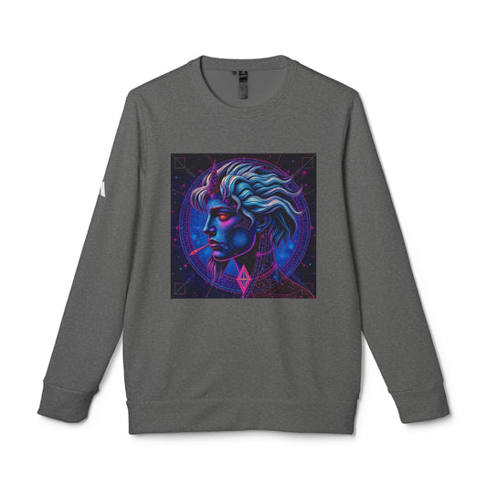 Adidas, Unisex Fleece Crewneck Sweatshirt, Gemini, Pop Art v1, Zodiac