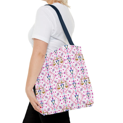 Tote Bag (AOP), Libra, Zodiac, Jewel Pattern