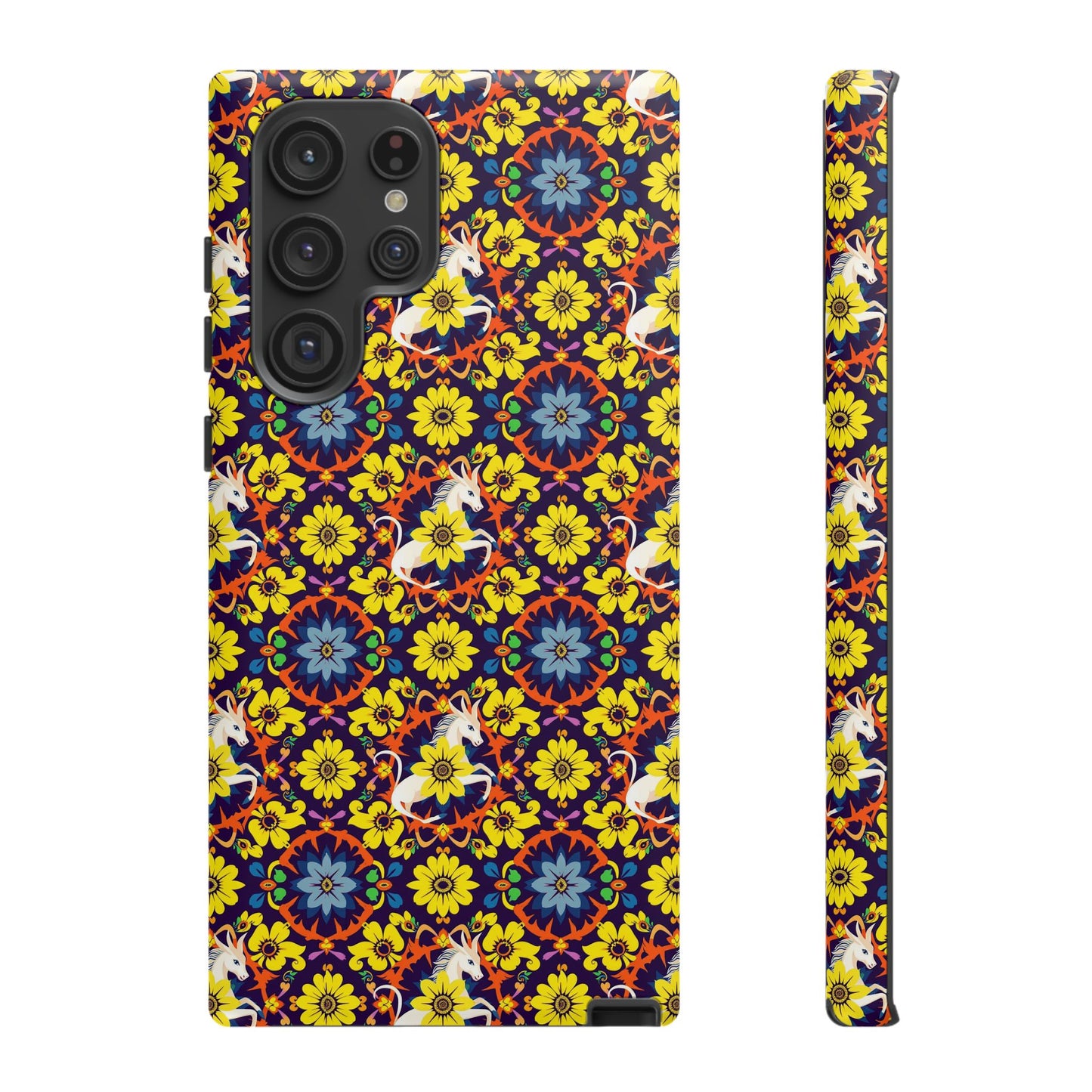 Tough Cases, Aquarius, Zodiac v3, Flower Pattern