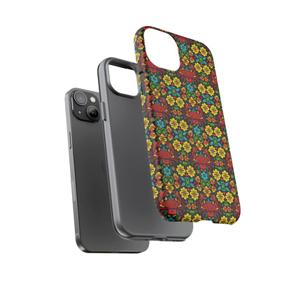 Tough Cases, Cancer, Zodiac v2, Flower Pattern