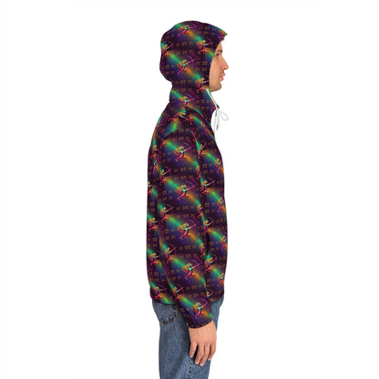 Full-Zip Hoodie (AOP), Sagittarius, Zodiac v3, Pattern