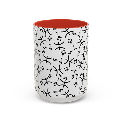 Accent Coffee Mug with the Pisces sign (11, 15oz)