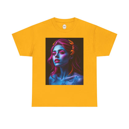 Unisex Heavy Cotton T-Shirt, Scorpio, Zodiac, Sexy Art