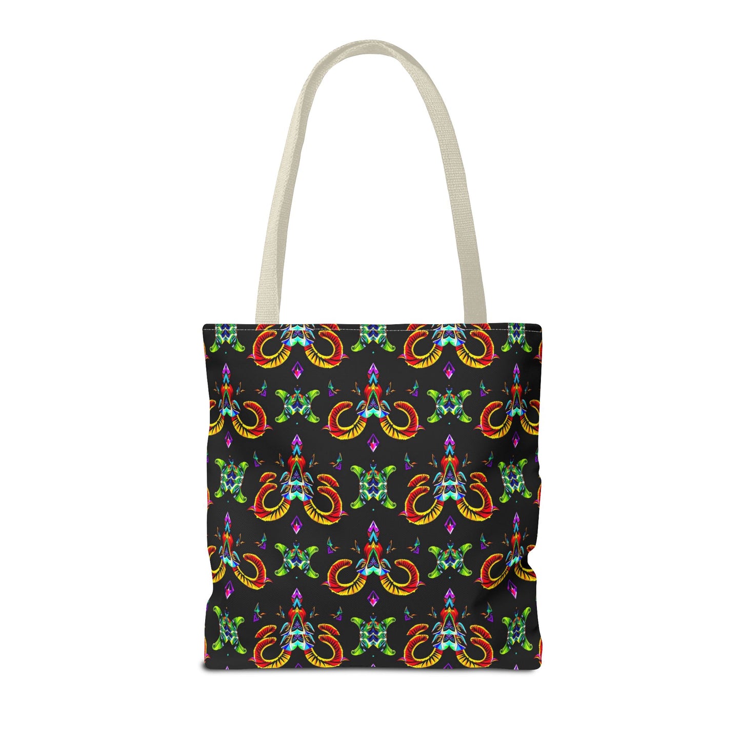 Tote Bag (AOP), Aries, Zodiac, Jewel Pattern