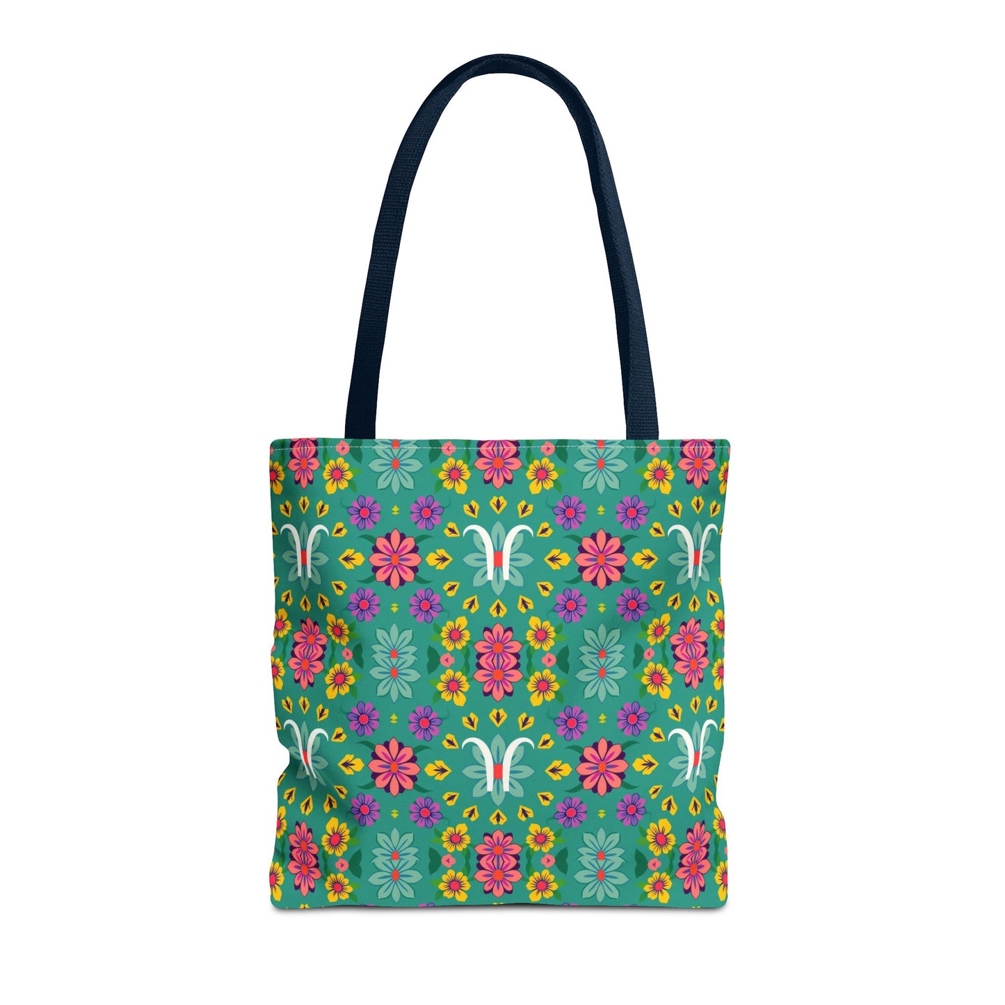 Tote Bag, (AOP), Aquarius, Zodiac v2, Flower Pattern