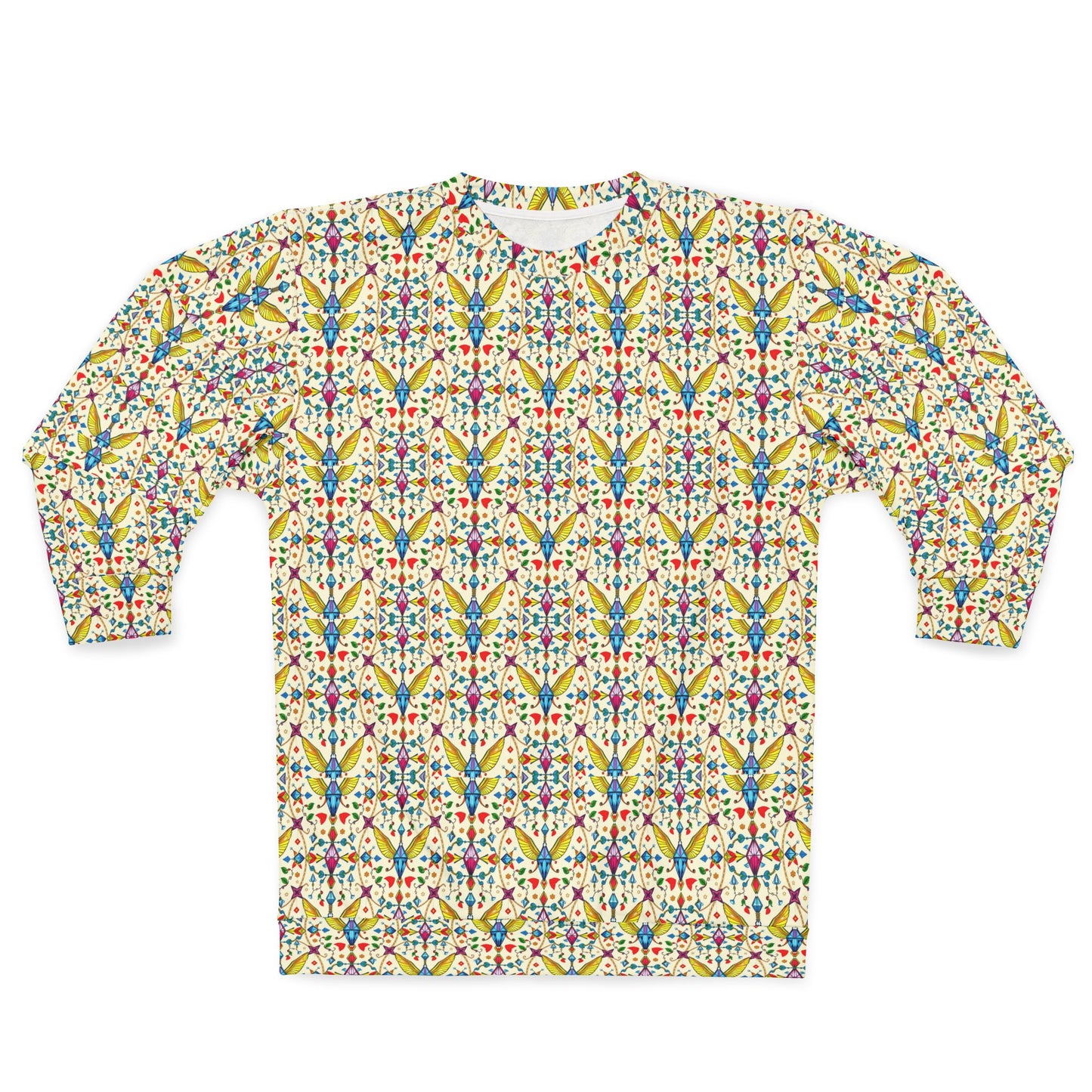 Unisex Sweatshirt (AOP), Sagittarius, Zodiac, Jewel Pattern
