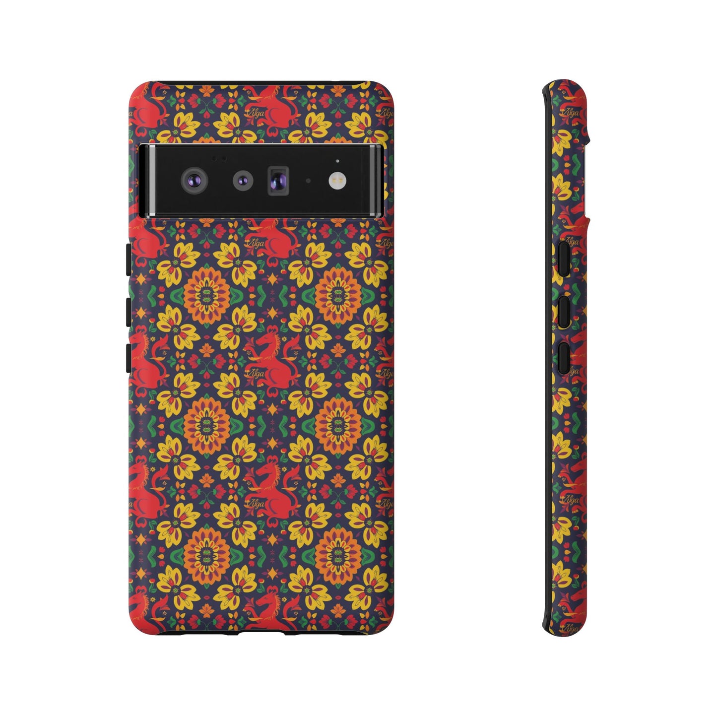 Tough Cases, Virgo, Zodiac v2, Flower Pattern