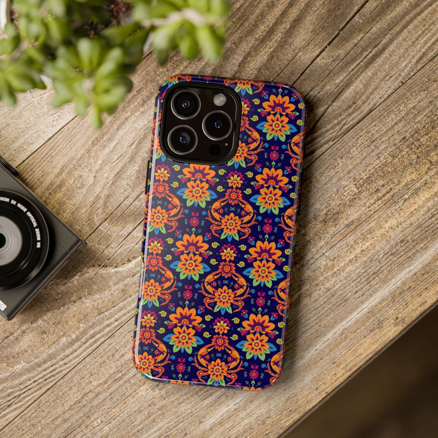 Tough Cases, Cancer, Zodiac, Flower Pattern