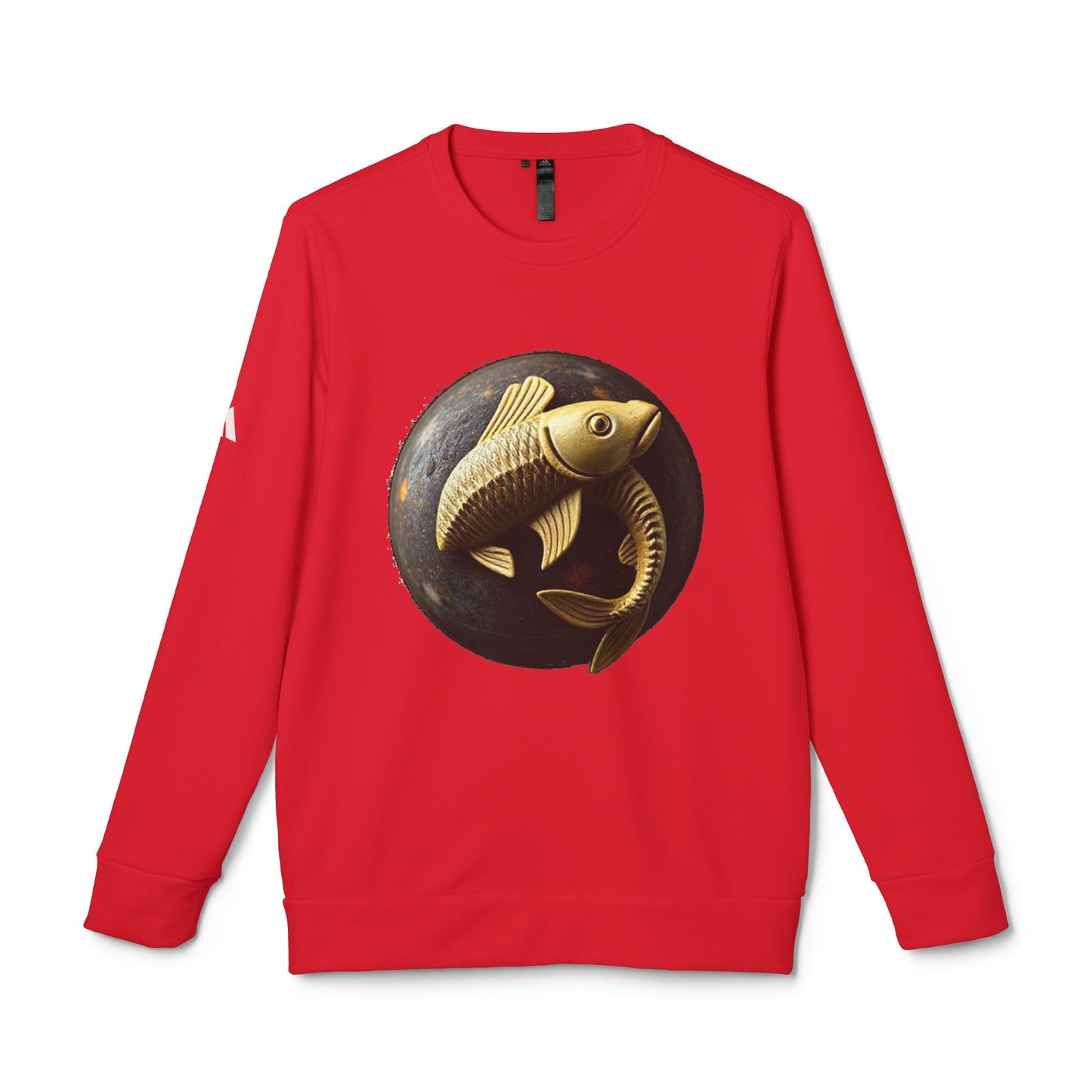 Adidas, Unisex Fleece Crewneck Sweatshirt, Pisces, Space Animal, Zodiac