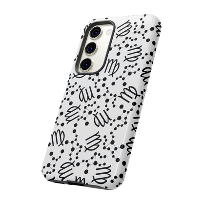 Tough Cases with the Virgo Zodiac sign for iPhone, Samsung Galaxy, and Google Pixel devices