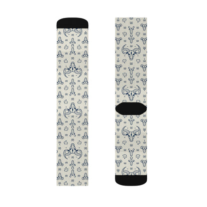 Sublimation Socks, Taurus, Zodiac v1, Pattern