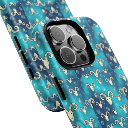Tough Cases, Aries, Zodiac v1, Bubble Pattern