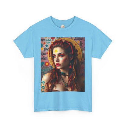Unisex Heavy Cotton T-Shirt, Sagittarius, Zodiac, Sexy Art