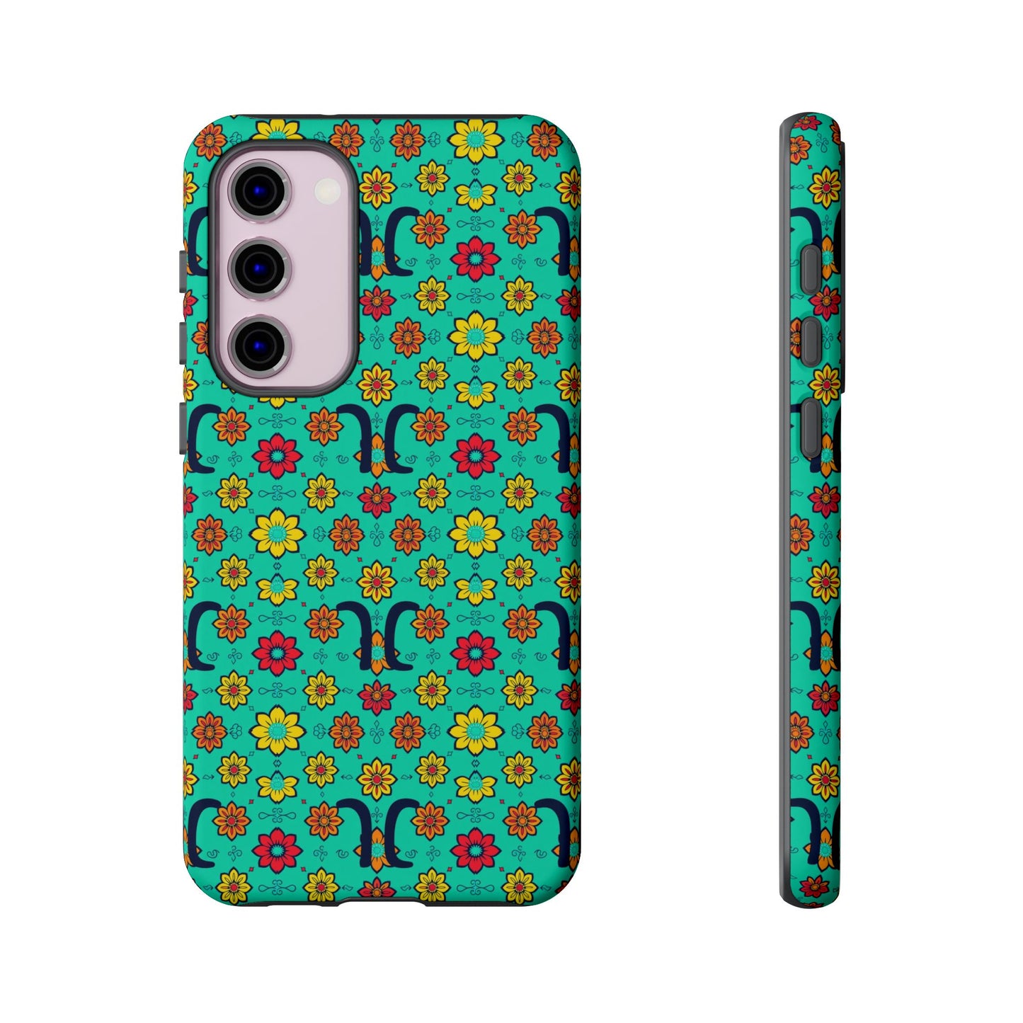 Tough Cases, Aquarius, Zodiac v2, Flower Pattern