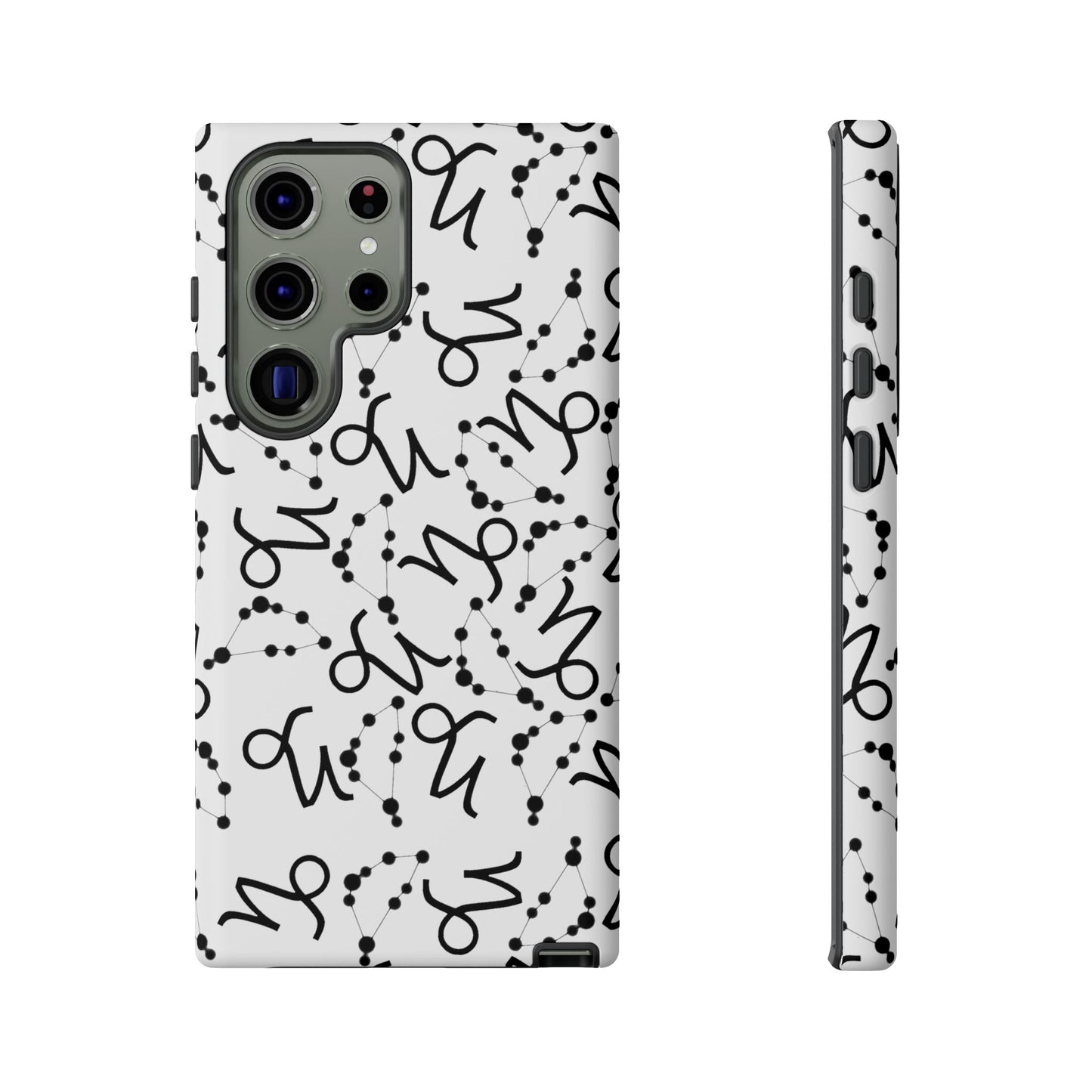 Tough Cases with the Capricorn Zodiac sign for iPhone, Samsung Galaxy, and Google Pixel devices