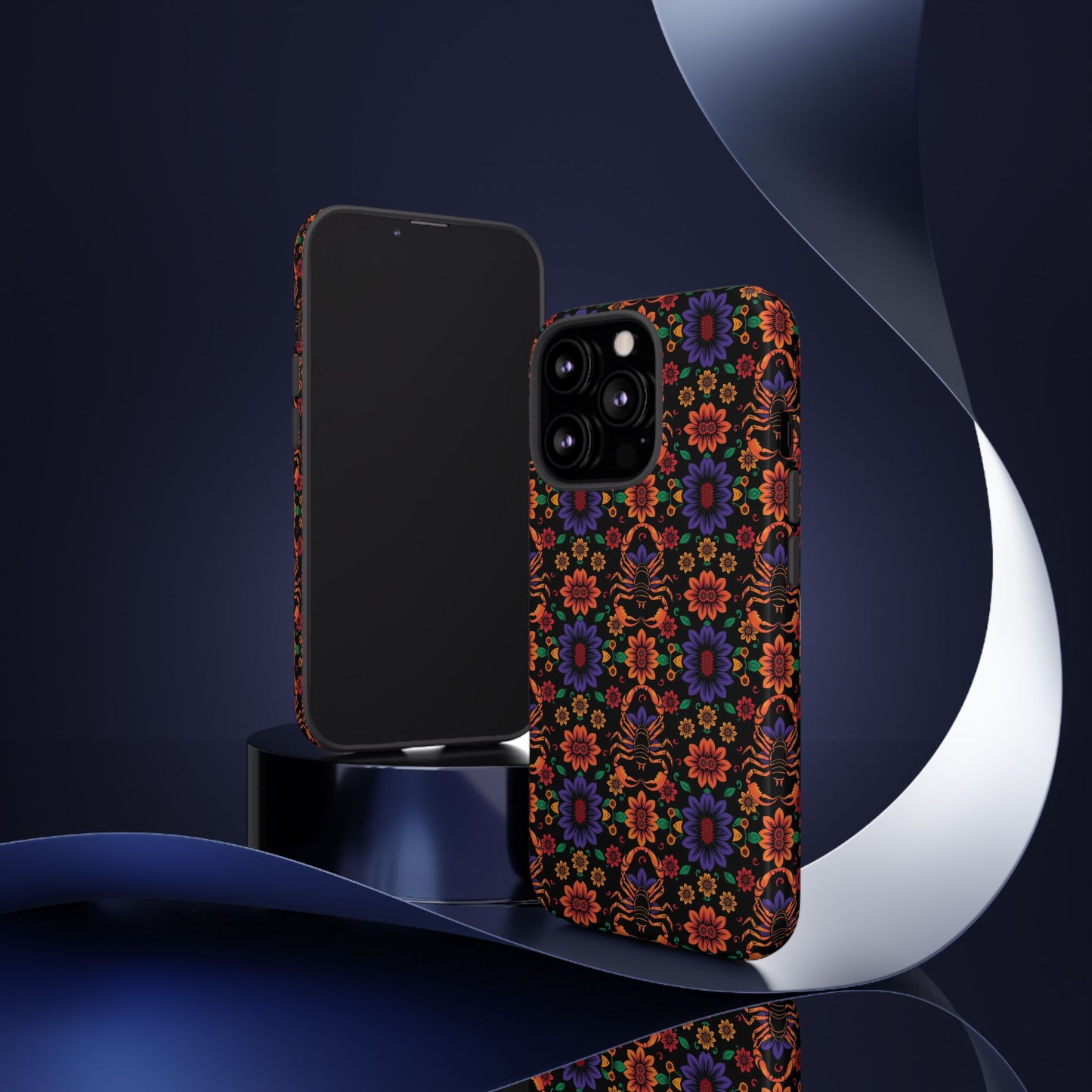Tough Cases, Scorpio, Zodiac, Flower Pattern
