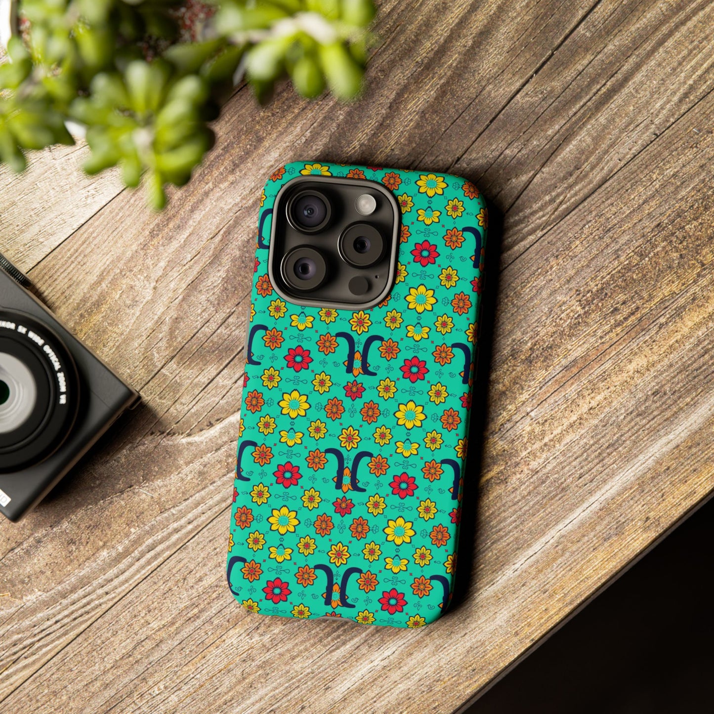 Tough Cases, Aquarius, Zodiac v2, Flower Pattern