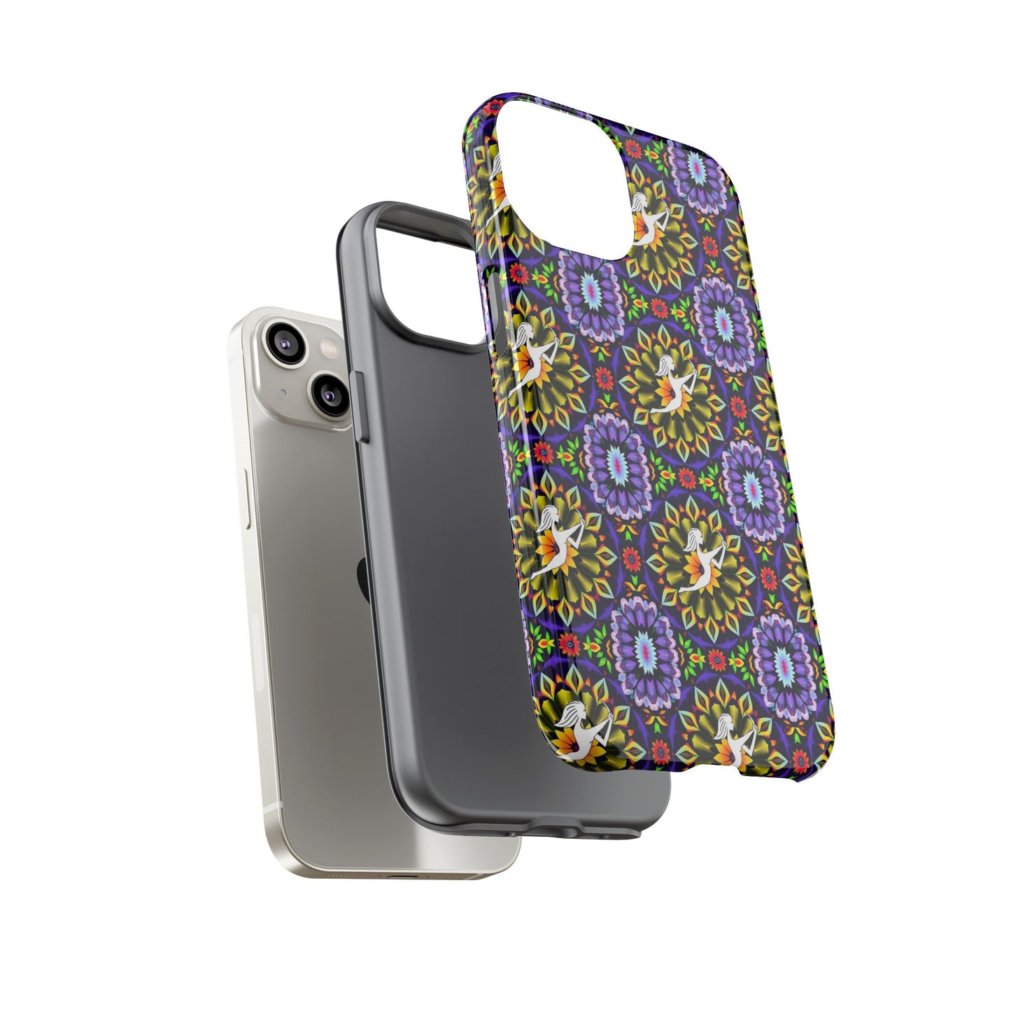 Tough Cases, Sagittarius, Zodiac v1, Flower Pattern