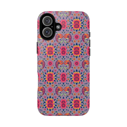 Tough Cases, Pisces, Zodiac v3, Flower Pattern