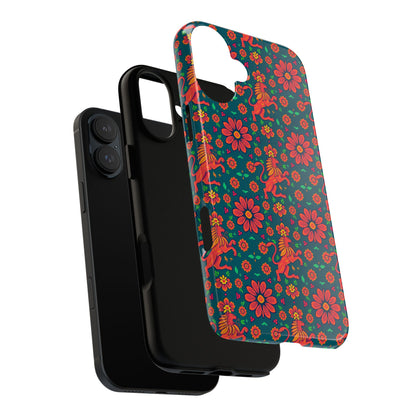 Tough Cases, Leo, Zodiac v2, Flower Pattern