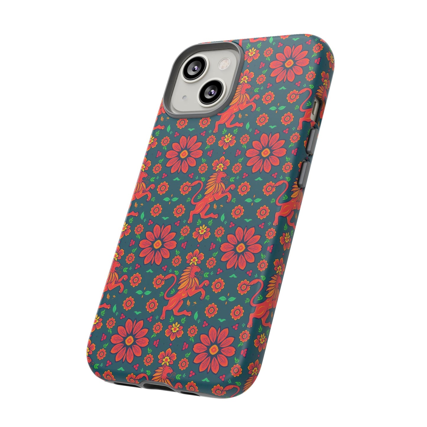 Tough Cases, Leo, Zodiac v2, Flower Pattern