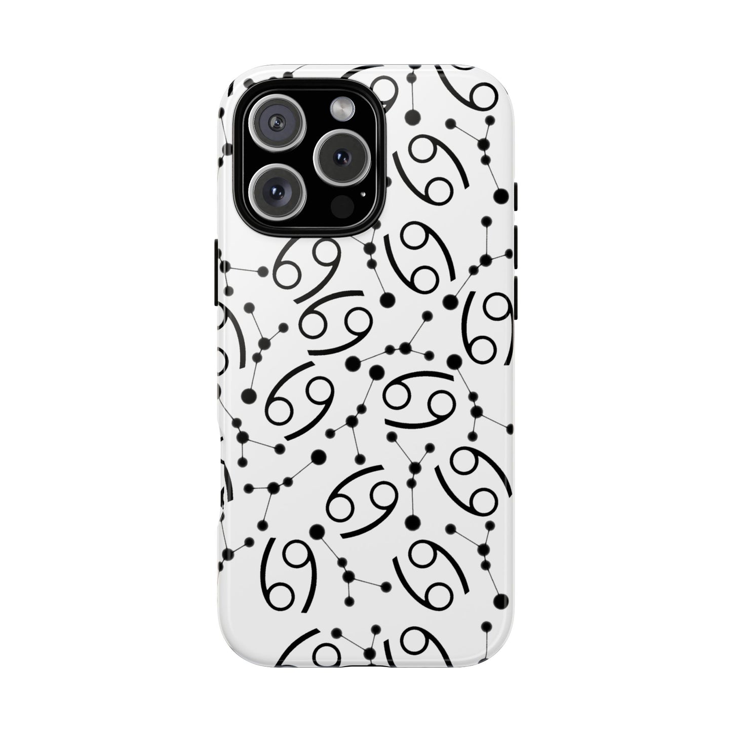Tough Cases with the Cancer Zodiac sign for iPhone, Samsung Galaxy, and Google Pixel devices