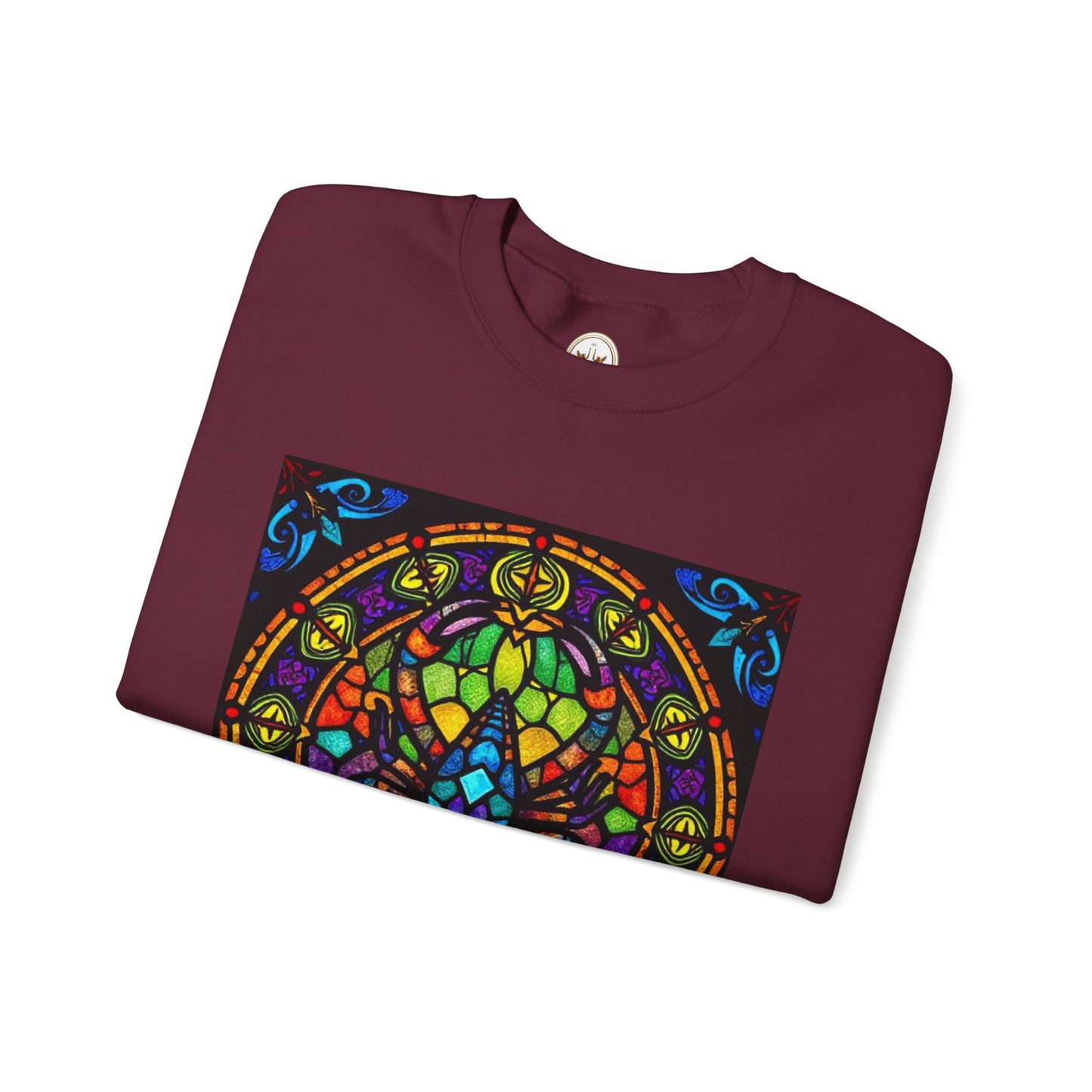 Unisex Heavy Blend™ Crewneck Sweatshirt, Glass 1, Scorpio Zodiac Design