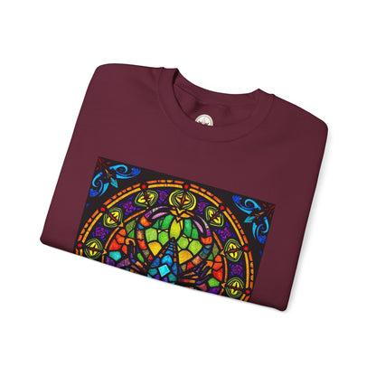 Unisex Heavy Blend™ Crewneck Sweatshirt, Glass 1, Scorpio Zodiac Design