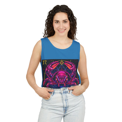 Unisex Garment-Dyed, Tank Top, Cancer, Pop Art, 100% US cotton