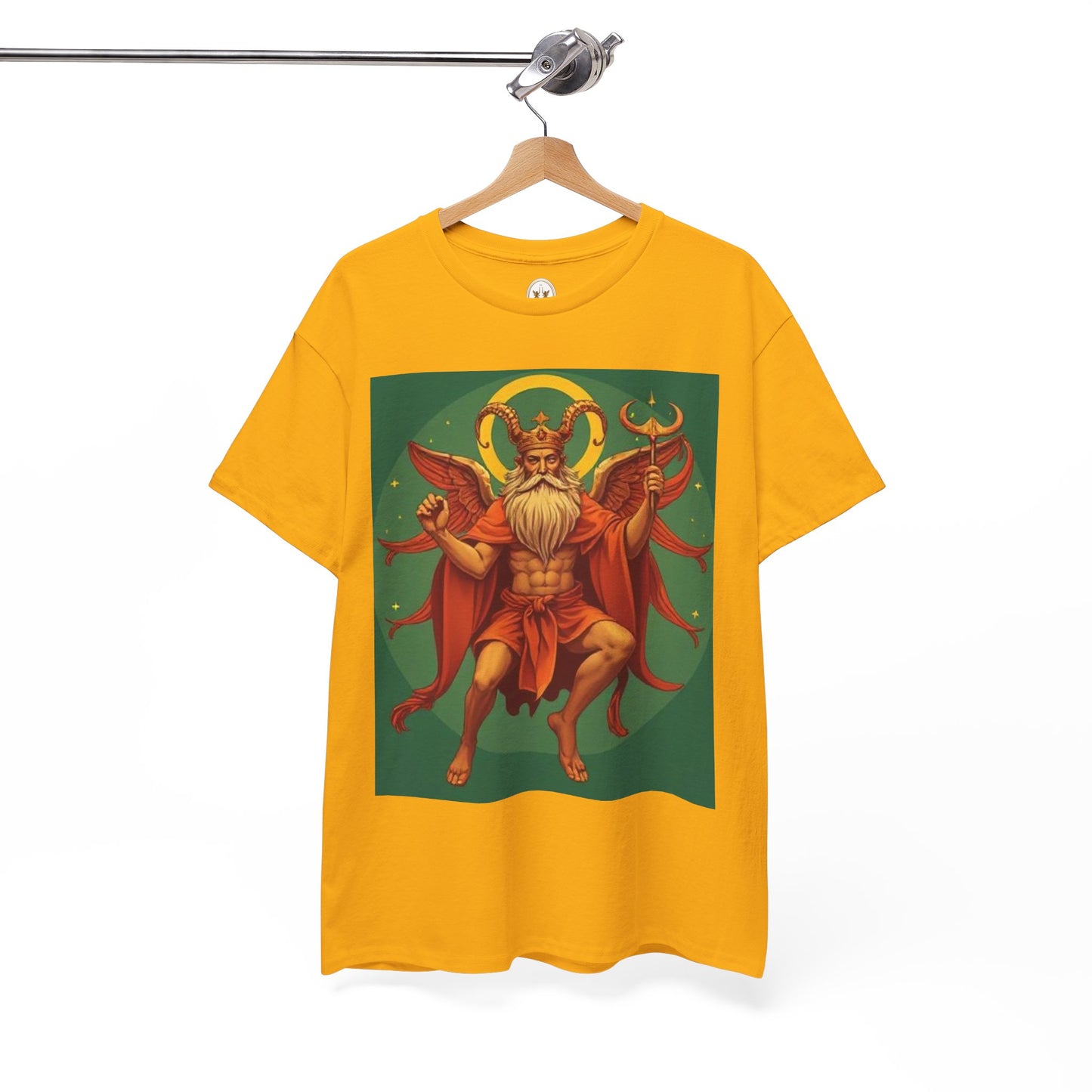 Unisex Heavy Cotton T-Shirt, Aries God, Zodiac Design