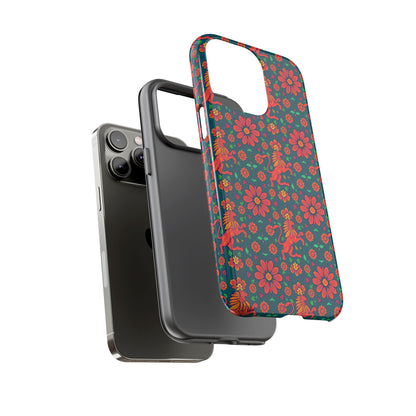 Tough Cases, Leo, Zodiac v2, Flower Pattern