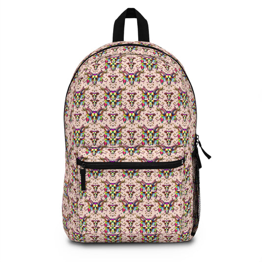 Backpack, Taurus, Zodiac, Metal Pattern