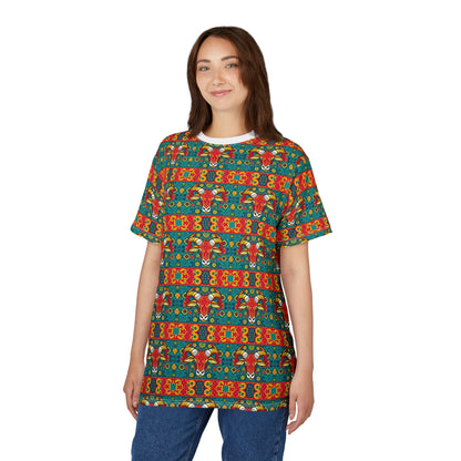 Unisex Cut & Sew T-Shirt, AOP, Taurus, Zodiac, Pattern