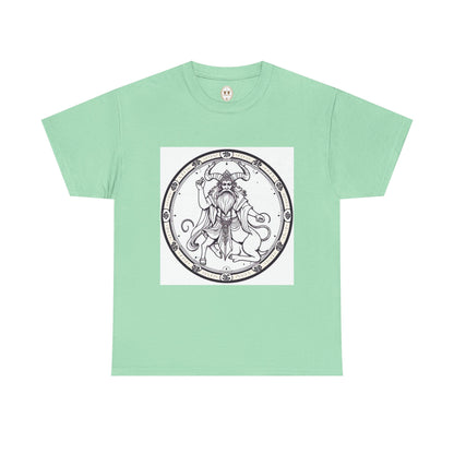 Unisex Heavy Cotton T-Shirt, Bull Centaur v1, Taurus Zodiac Design