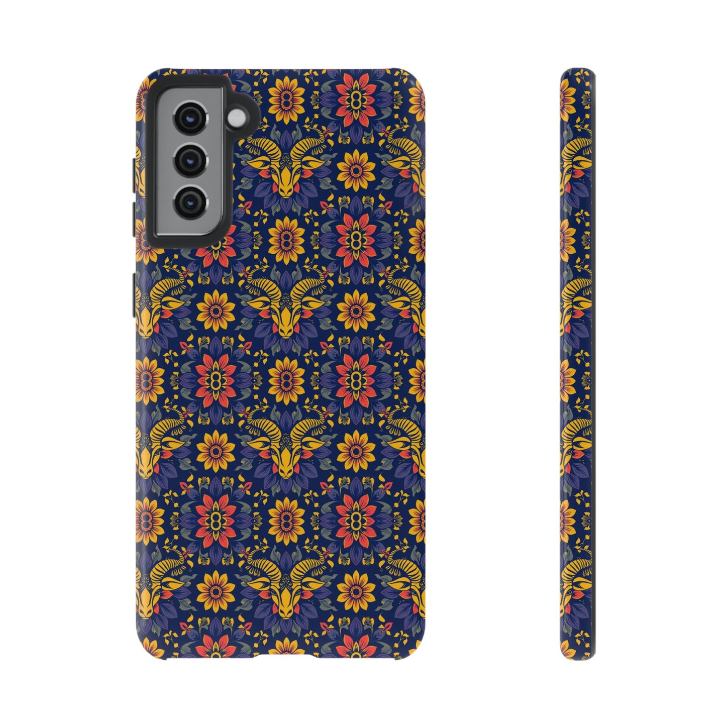 Tough Cases, Taurus, Zodiac v3, Flower Pattern